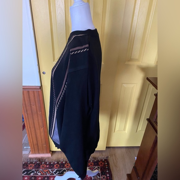 Sergio Louis Italy, Black Grey and Browns 20% Wool Sweater - Picture 3 of 5